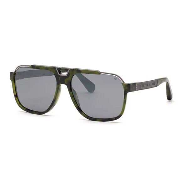 NWT SUNGLASSES PHILIPP PLEIN OLIVE HAVANA - Picture 1 of 3